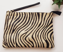 Load image into Gallery viewer, The stunning Zebra Print Clutch Bag