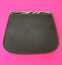 Load image into Gallery viewer, Nephele Leather Crossbody Buckle Bag - Pink Zebra