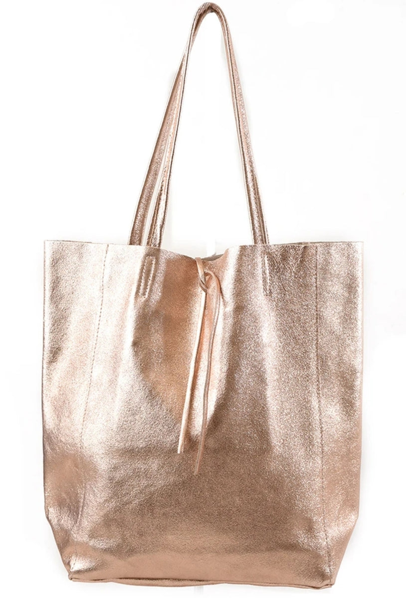 Tote bag deals rose gold