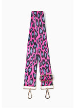 Load image into Gallery viewer, Bag Strap - Pink, Lilac &amp; black Leopard Print
