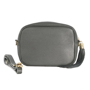 The Sorrento Leather Bag - Dark Grey