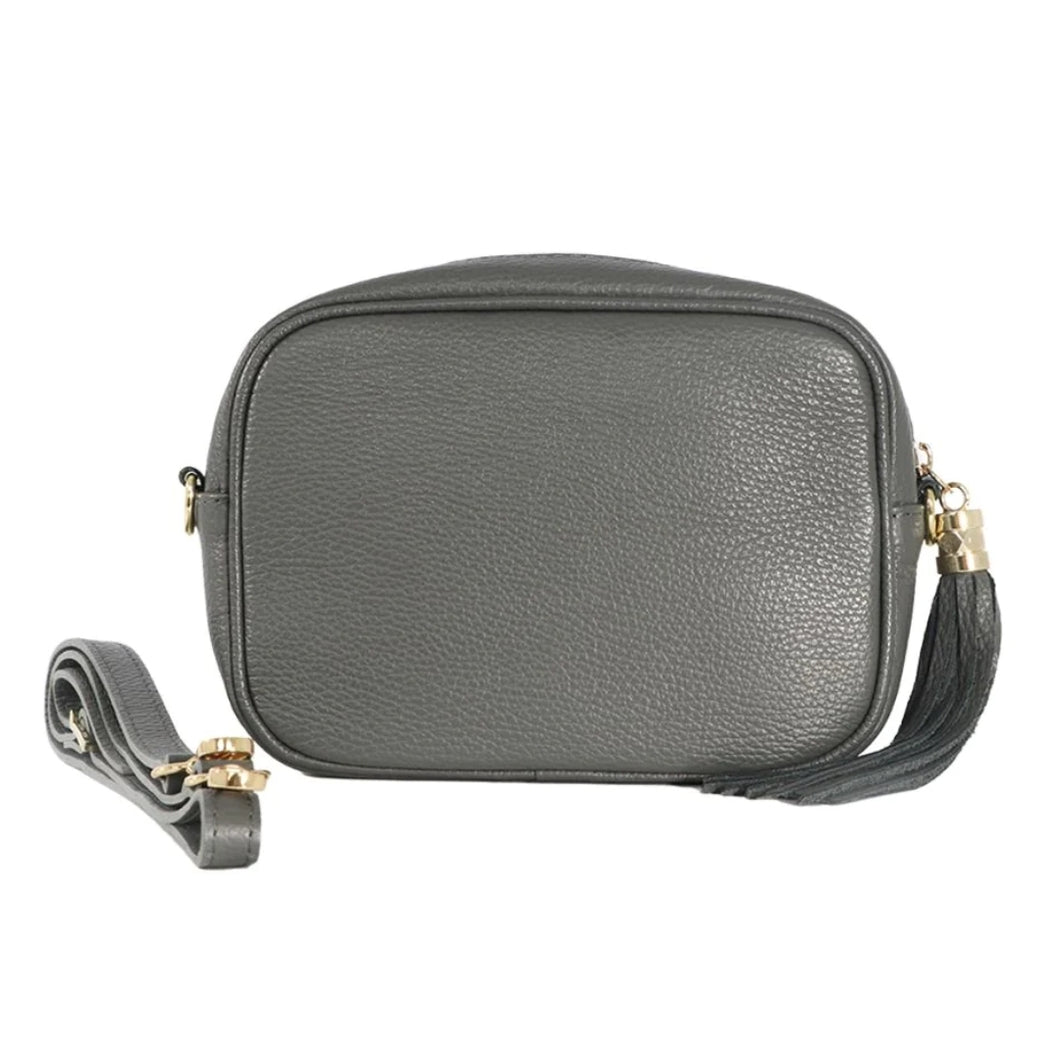 The Sorrento Leather Bag - Dark Grey