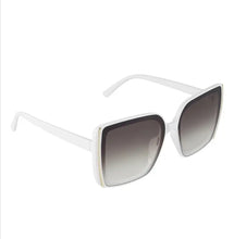 Load image into Gallery viewer, Sunglasses - White with Gold Strip
