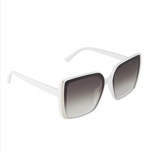 Sunglasses - White with Gold Strip