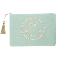 Load image into Gallery viewer, Smiley Makeup Bag - Green
