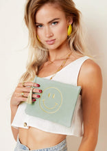 Load image into Gallery viewer, Smiley Makeup Bag - Green
