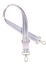 Load image into Gallery viewer, Bag Strap - Pastel Pink &amp; Silver
