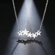 Load image into Gallery viewer, 5 Star Necklace - silver
