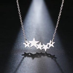 5 Star Necklace - silver