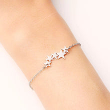 Load image into Gallery viewer, Bracelet 5 Star- silver
