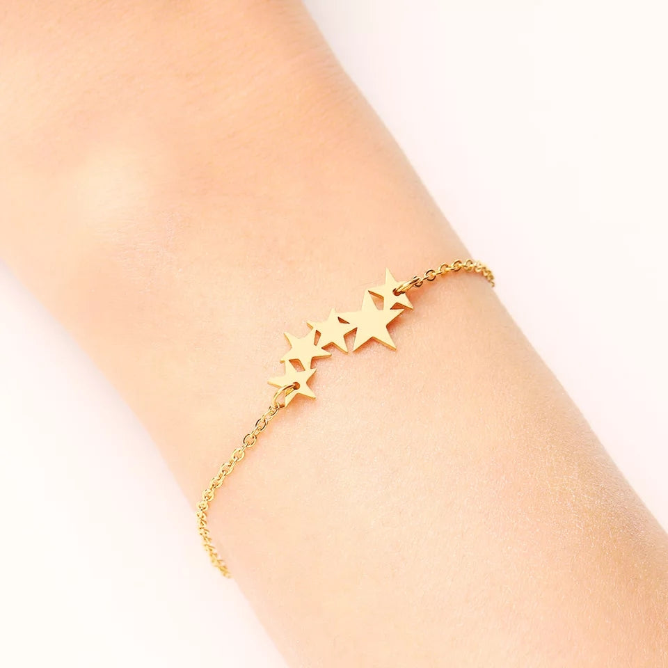 Bracelet 5 Star- gold