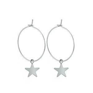 Starstruck Star Earrings - Silver