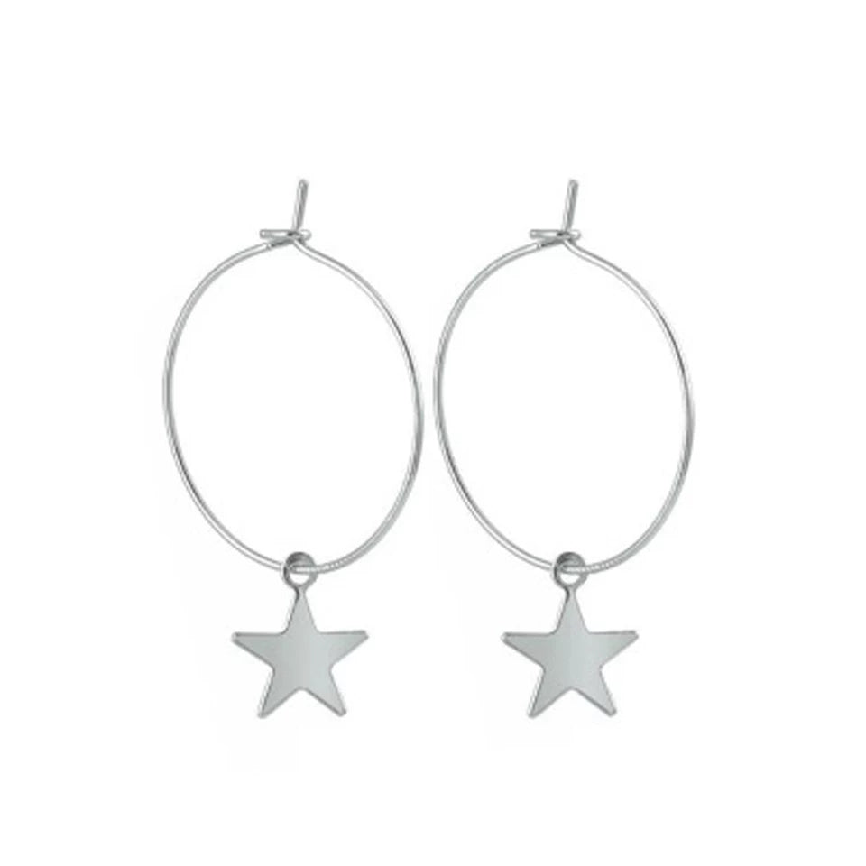 Starstruck Star Earrings - Silver