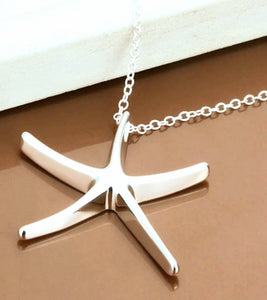 Starfish Necklace - silver