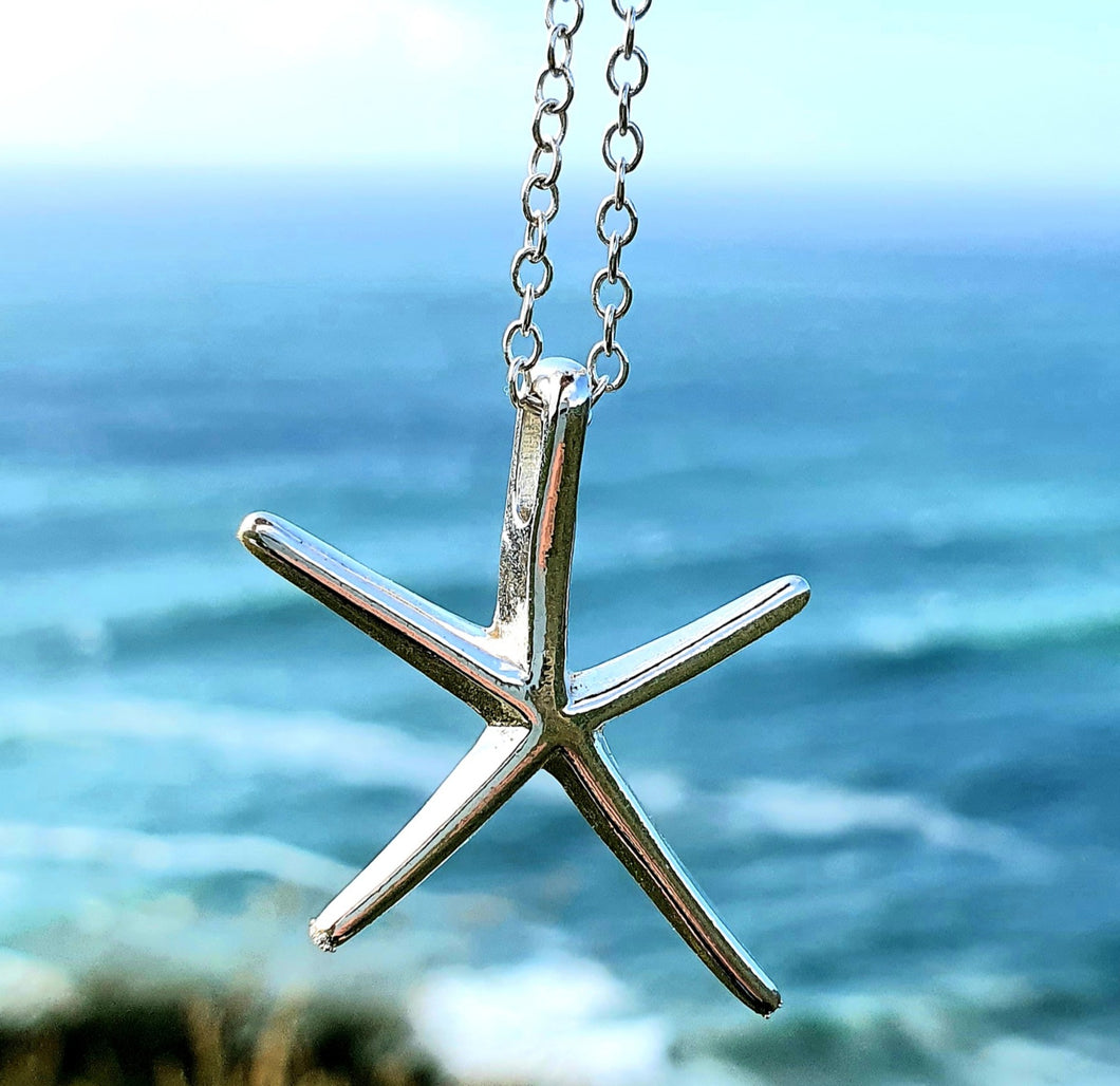 Starfish Necklace - silver