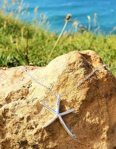 Starfish Necklace - silver