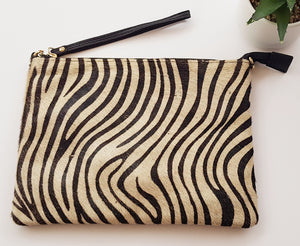 The stunning Zebra Print Clutch Bag