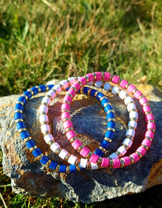 The Bella Bracelet - Hot pink & gold