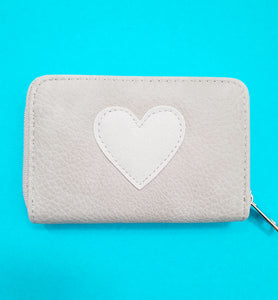 Heart Purse/Wallet - Grey