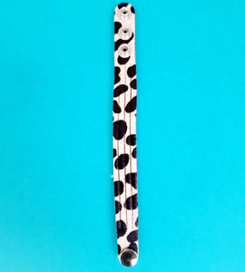 Dalmation Print Leather Cuff Bracelet