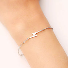 Load image into Gallery viewer, Bracelet Lightning Bolt - silver
