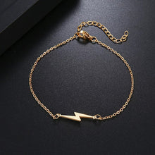 Load image into Gallery viewer, Bracelet  - Lightning Bolt - gold
