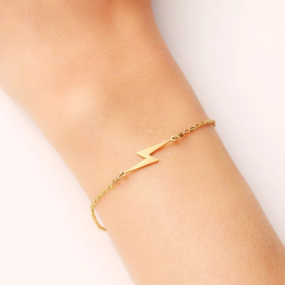 Bracelet  - Lightning Bolt - gold