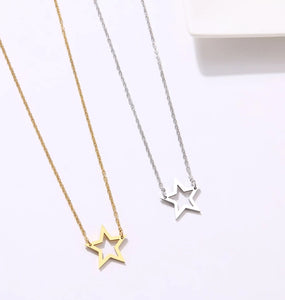 Small Superstar Necklace - Silver