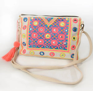 Neon multi clutch bag