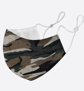 Camo print face mask