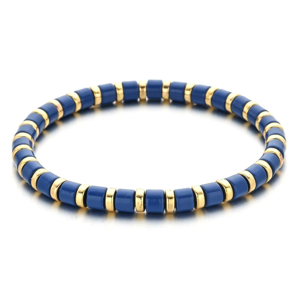 The Bella Bracelet - Blue & gold