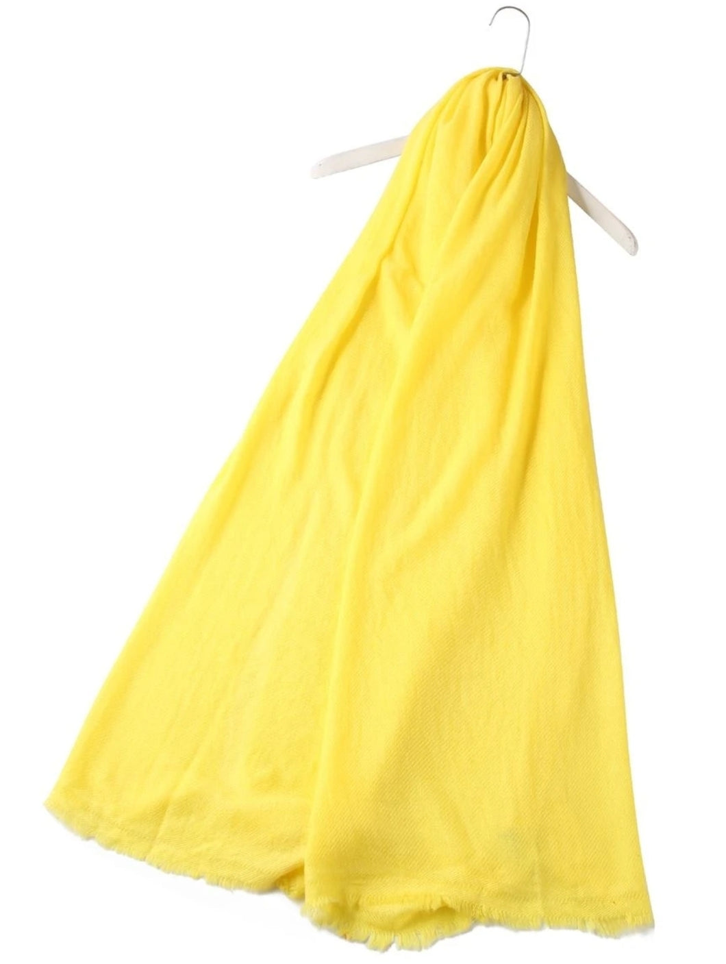 Bright Yellow Cashmere Scarf