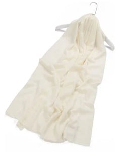 Soft Cream Cashmere Scarf