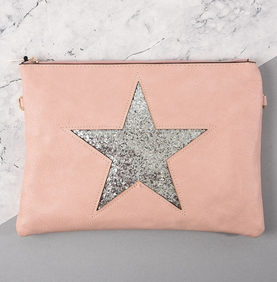 Star on sale clutch bag