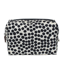 Load image into Gallery viewer, Brownstone Black/White Spot Cosmetics Bag
