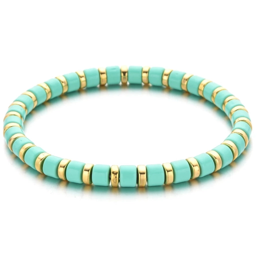 The Bella Bracelet - Mint & gold