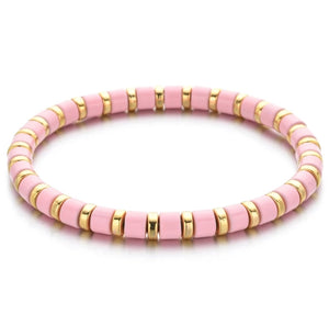 The Bella Bracelet - Pink & gold