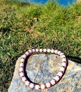 The Bella Bracelet - Pink & gold