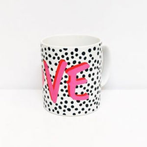 Mug - Bright Dalmation Spot & Pink Love