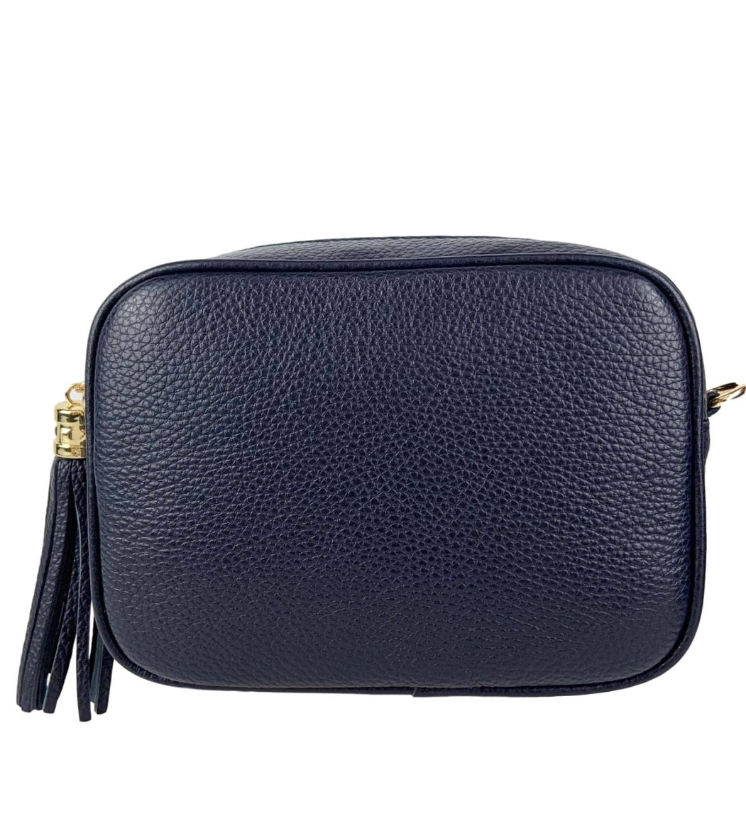 The Sorrento Leather Bag - Navy