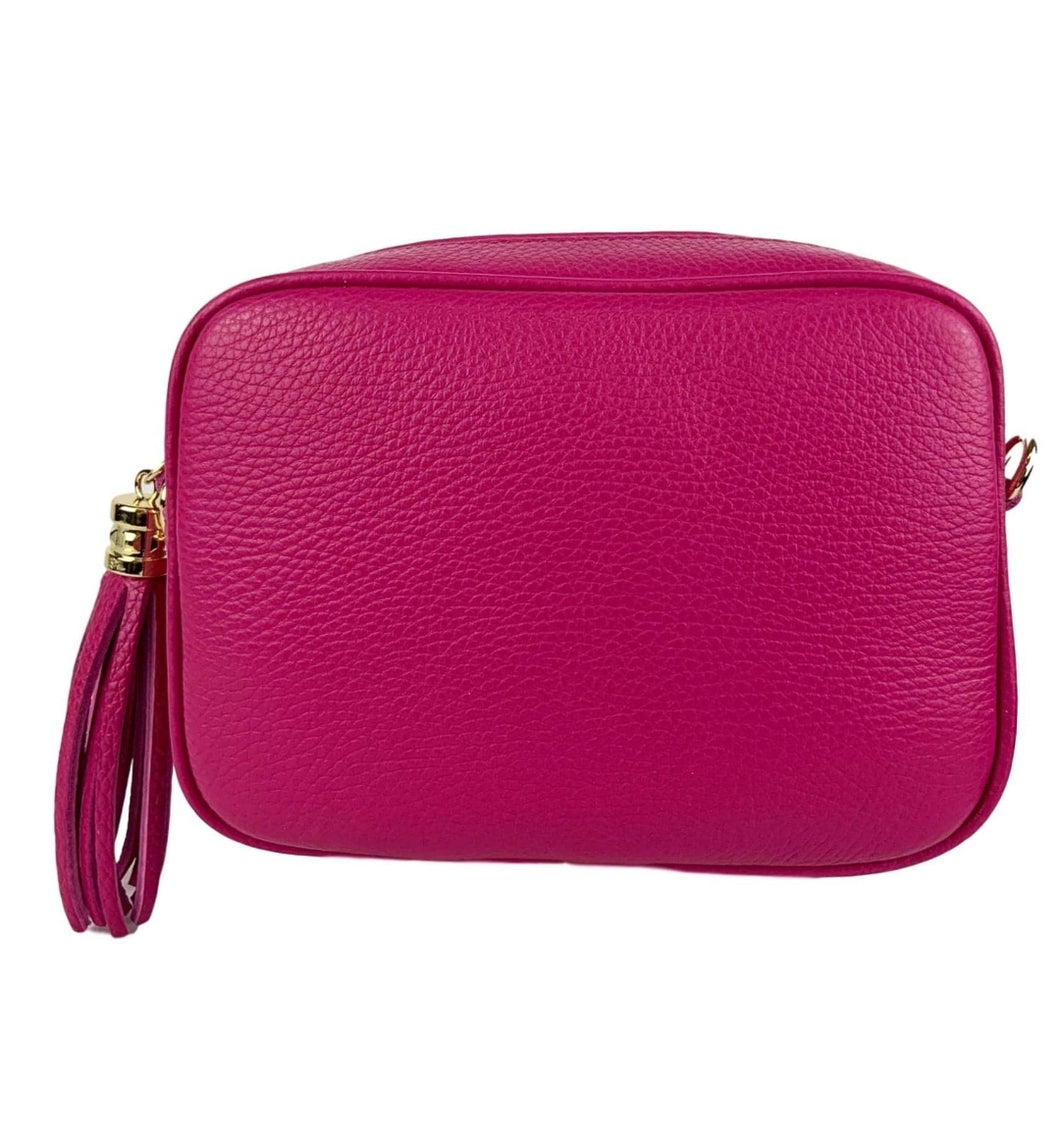 The Sorrento Leather Bag - Fushcia Pink