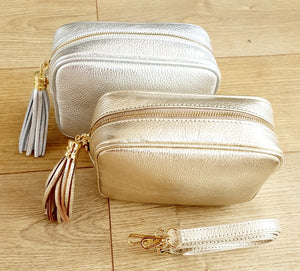 The Sorrento Leather Bag - Gold
