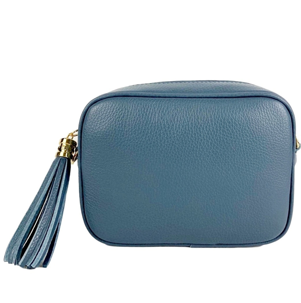 The Sorrento Leather Bag - Denim Blue