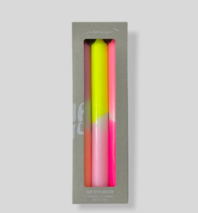 Set of 3 Neon Candles - Summer Breeze