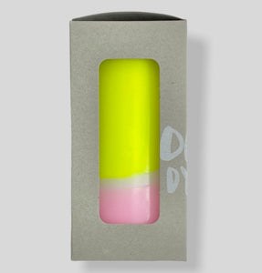 Neon Pillar Candle - Vanilla Sky