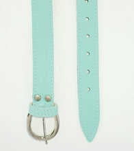 Load image into Gallery viewer, Pastel Mint leather belt
