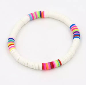 The Bondi Bracelet  -  White & Multi