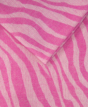 Load image into Gallery viewer, Pink Zebra Print Blanket Scarf
