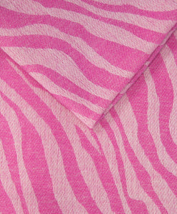 Pink Zebra Print Blanket Scarf