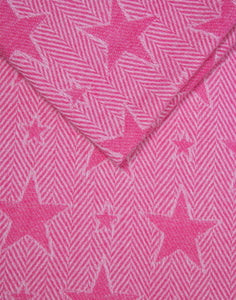 Pink Star Blanket Scarf